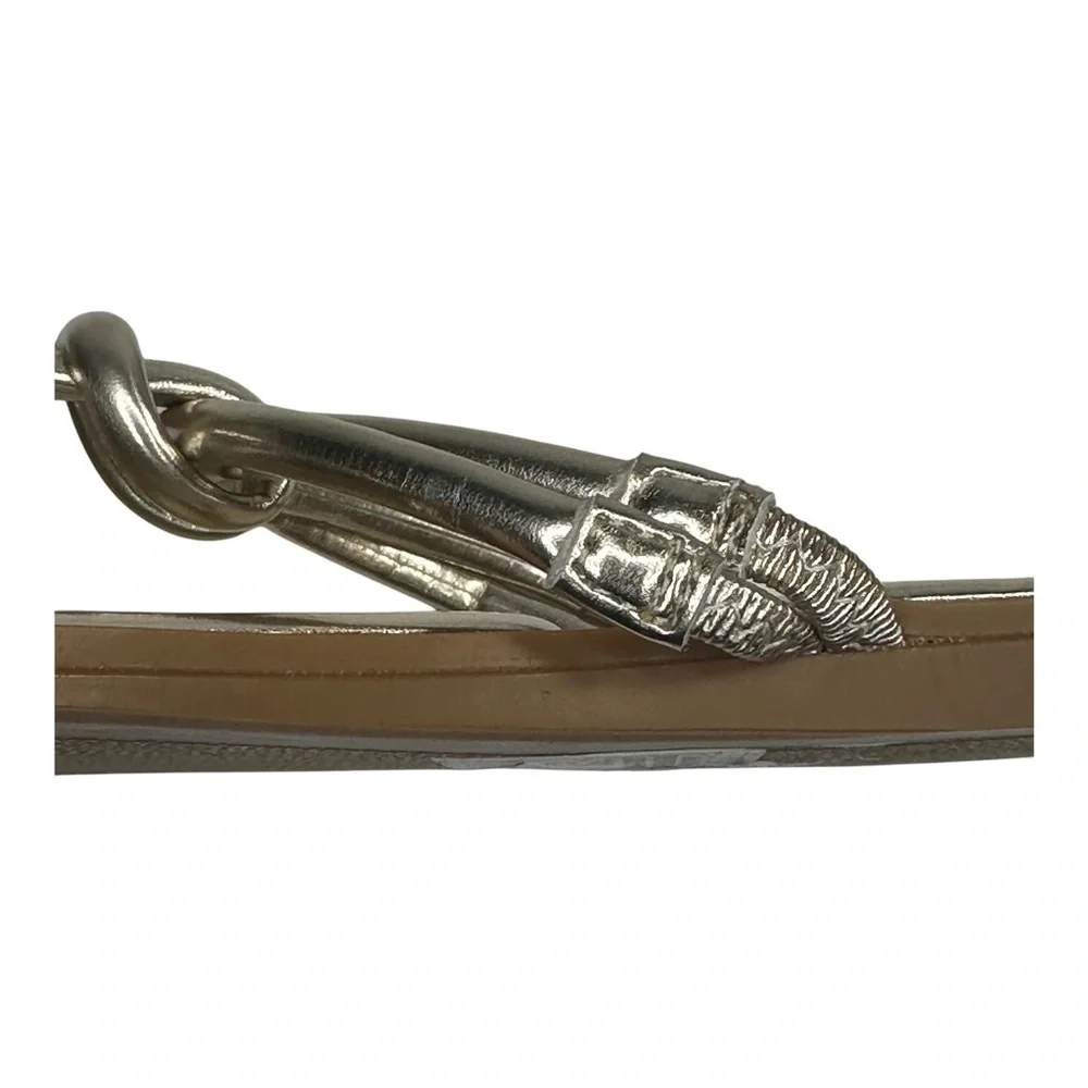 AZALEA WANG Stetson Sandal In Gold. Sz: 7